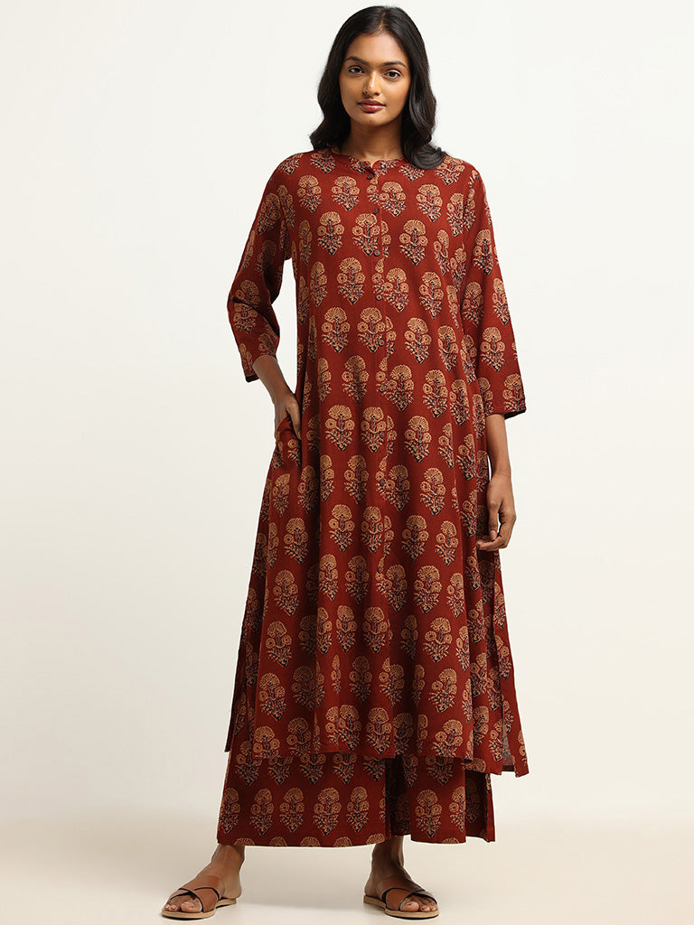 Buy online Women Rosewater Printed A-line Kurti from Kurta Kurtis for Women  by Maiyee for ₹799 at 66% off | 2024 Limeroad.com